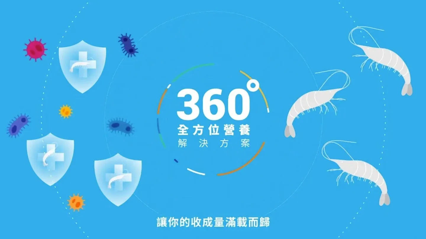 360° 全方位營養解決方案與健康白蝦動畫