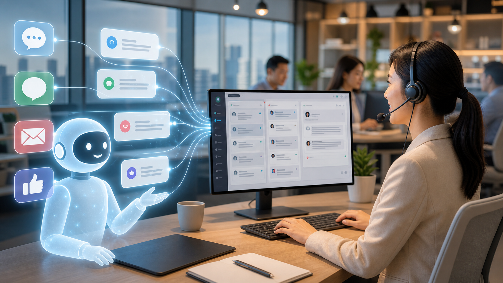 AI Agent 協助客服人員管理多通路訊息