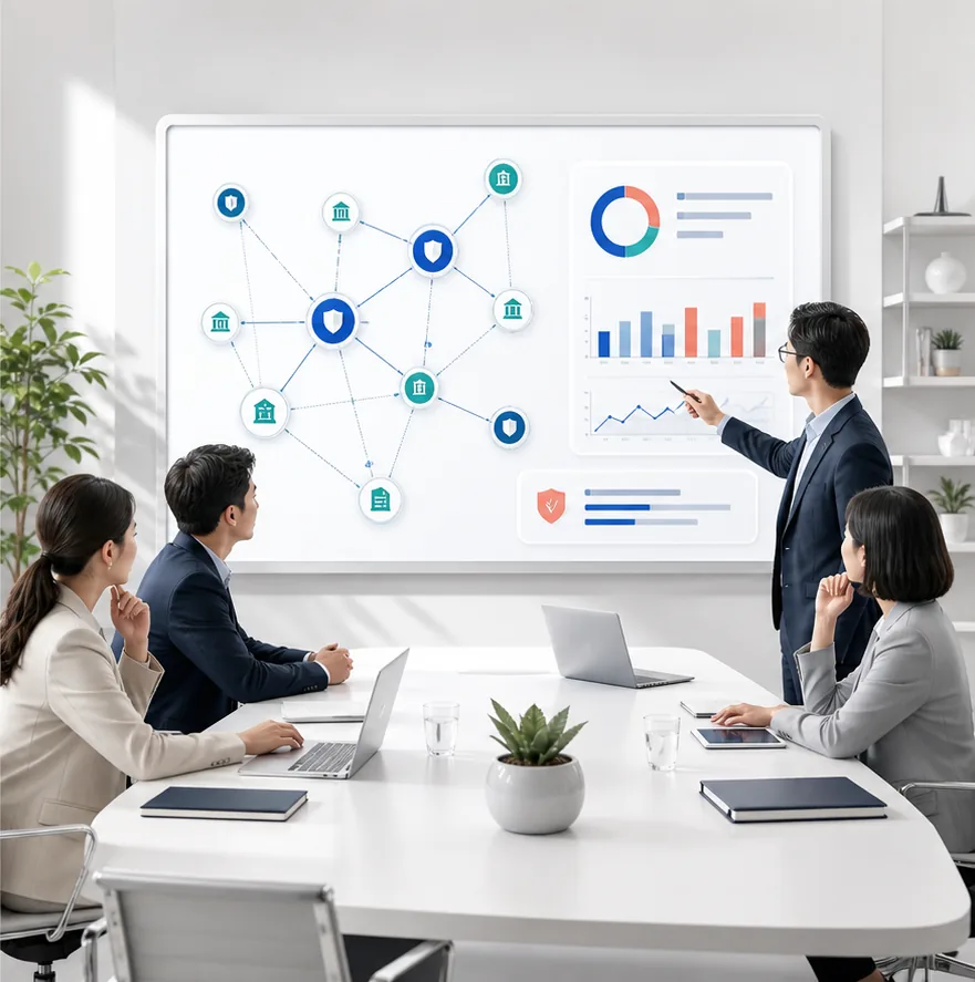 企業監測 AI 搜尋結果與品牌引用風險的策略示意圖